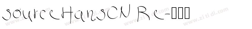 sourceHansCN Re字体转换